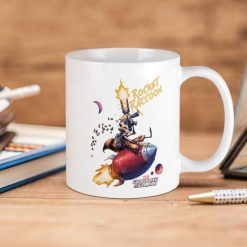 Marvel Comics Gotg Comic Rocket Raccoon Painting Guardians Of The Galaxy Premium Sublime Ceramic Coffee Mug White