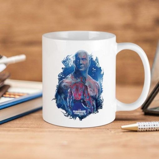 Marvel Comics Gotg Drax Pose Guardians Of The Galaxy Premium Sublime Ceramic Coffee Mug White