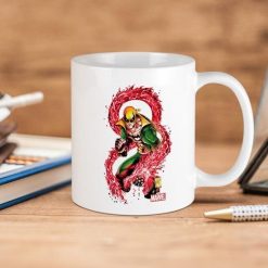 Marvel Comics Iron Fist Red Dragon Premium Sublime Ceramic Coffee Mug White