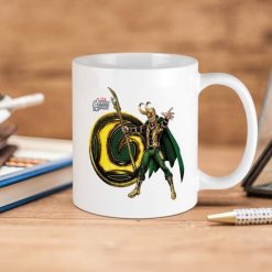 Marvel Comics Loki Icon Avengers Assemble Premium Sublime Ceramic Coffee Mug White