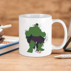 Marvel Comics Minimalist Hulk Premium Sublime Ceramic Coffee Mug White