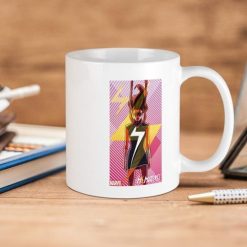 Marvel Comics Ms Marvel Standing Premium Sublime Ceramic Coffee Mug White