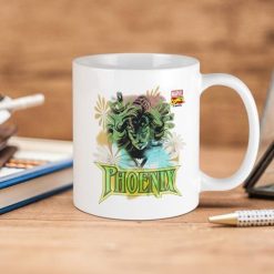 Marvel Comics Phoenix Flowers Premium Sublime Ceramic Coffee Mug White