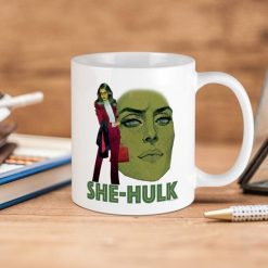 Marvel Comics She Hulk Standing Premium Sublime Ceramic Coffee Mug White