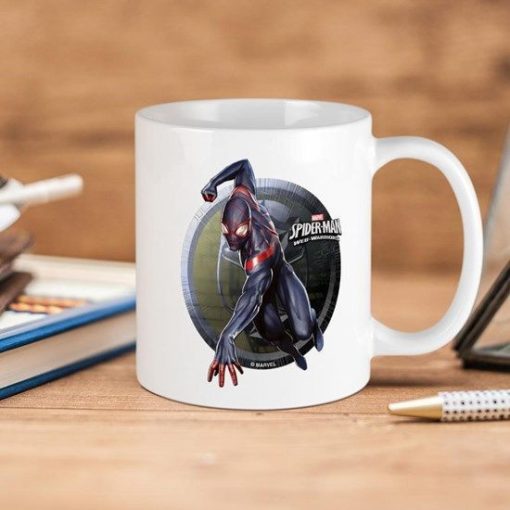 Marvel Comics Spider Man Web Warriors Miles Morales Premium Sublime Ceramic Coffee Mug White