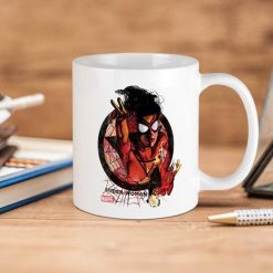 Marvel Comics Spider Woman In Icon Premium Sublime Ceramic Coffee Mug White