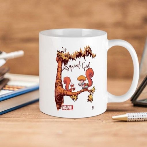 Marvel Comics Squirrel Girl Branch Premium Sublime Ceramic Coffee Mug White