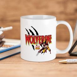 Marvel Comics Wolverine Slash Premium Sublime Ceramic Coffee Mug White