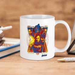 Marvel Comics Women Of Avengers Endgame Premium Sublime Ceramic Coffee Mug White