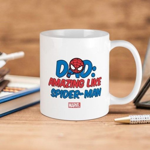 Marvel Dad Amazing Like Spider Man Premium Sublime Ceramic Coffee Mug White