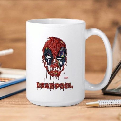 Marvel Deadpool Premium Sublime Ceramic Coffee Mug White