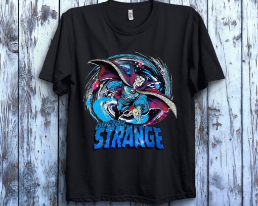 Marvel Doctor Strange In The Multiverse Of Madness Classic Retro Magic Warp Logo Unisex T-Shirt