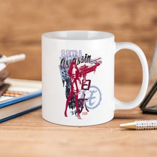 Marvel Elektra Assassin Premium Sublime Ceramic Coffee Mug White