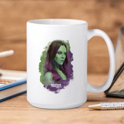 Marvel Gotg Gamora Portrait Premium Sublime Ceramic Coffee Mug White