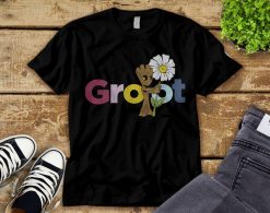 Marvel Groot Flowers Guardians Of The Galaxy T-Shirt