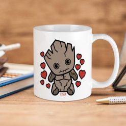 Marvel Groot Hearts Premium Sublime Ceramic Coffee Mug White