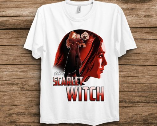 Marvel Infinity War Scarlet Witch Profile Graphic T-Shirt