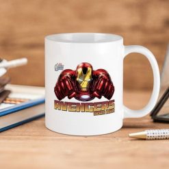 Marvel Iron Man Avengers Premium Sublime Ceramic Coffee Mug White