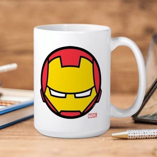 Marvel Iron Man Icon Premium Sublime Ceramic Coffee Mug White