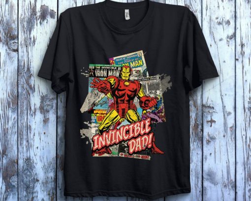 Marvel Iron Man Invincible Dad Fathers Day Graphic T-Shirt