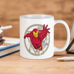 Marvel Iron Man Repulsor Premium Sublime Ceramic Coffee Mug White