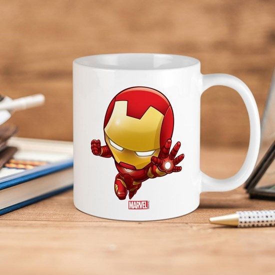 Marvel Iron Man Stylized Premium Sublime Ceramic Coffee Mug White