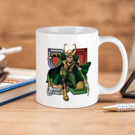 Marvel Loki 2 Avengers Assemble Premium Sublime Ceramic Coffee Mug White