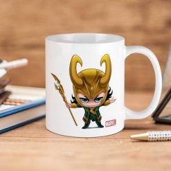 Marvel Loki Stylized Premium Sublime Ceramic Coffee Mug White