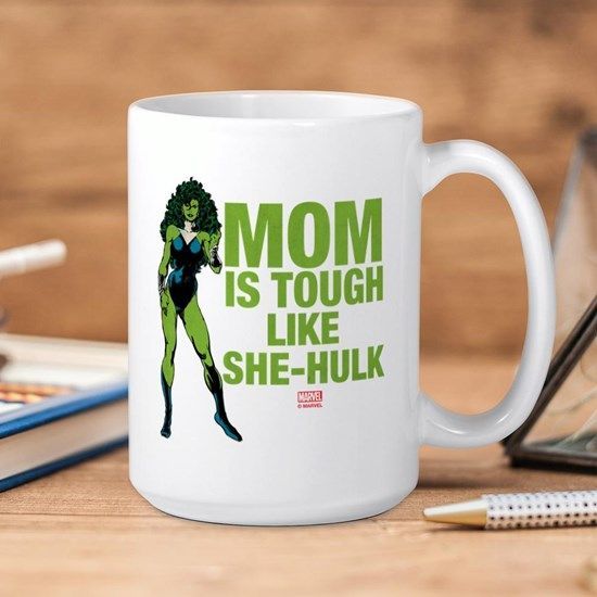 Marvel She Hulk Mother's Day Mom Is Tough Like Premium Sublime Ceramic Coffee Mug White