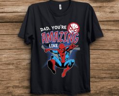 Marvel Spider Man Amazing Dad Fathers Day Graphic Unisex T-Shirt