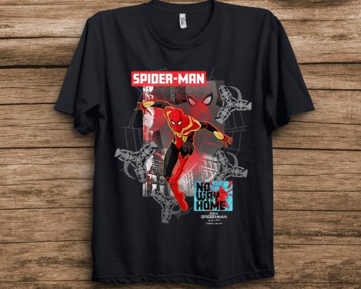 Marvel Spider-Man No Way Home Airbrushed Color Pop Unisex Adult T-Shirt