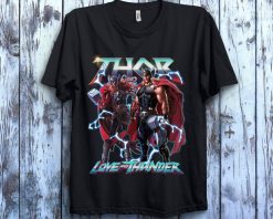 Marvel Thor And Lady Thor Love and Thunder Graphic Unisex T-Shirt