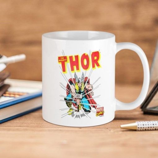 Marvel Thor Slam Premium Sublime Ceramic Coffee Mug White