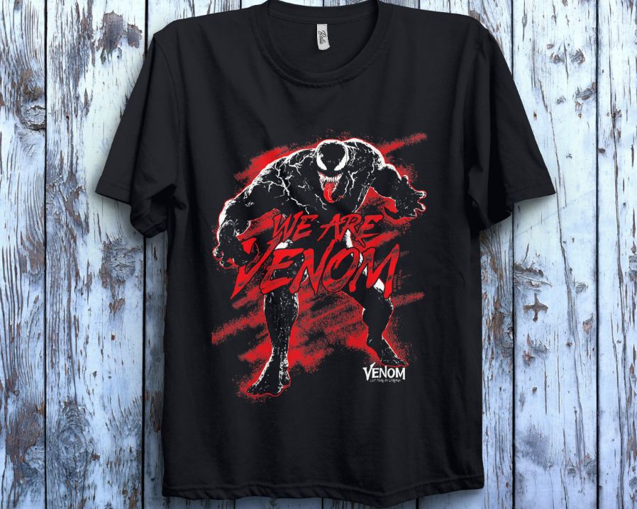 Marvel Venom Let There Be Carnage We Are Venom Red Splash Unisex Gift T-Shirt