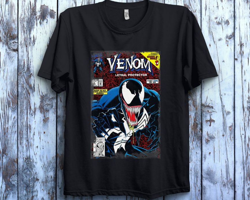 Marvel Venom Vintage Comic Book Cover Vintage Unisex Gift T-Shirt
