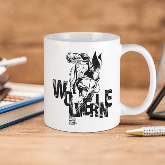 Marvel Wolverine Premium Sublime Ceramic Coffee Mug White
