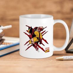 Marvel Wolverine Scratches Premium Sublime Ceramic Coffee Mug White