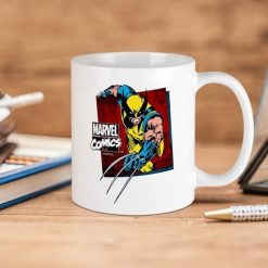 Marvel Wolverine Square Premium Sublime Ceramic Coffee Mug White