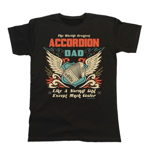 Mens Worlds Greatest Accordion Art Father’s Day Unisex T-Shirt