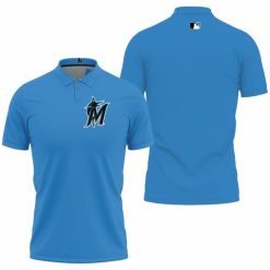 Miami Marlins Alternate 2019 Team Blue Thunder 2019 Jersey Inspired Style Polo Shirt Model A31991 All Over Print Shirt 3d T-shirt