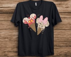 Mickey & Minnie Ice Cream Cones Disney Unisex T-Shirt