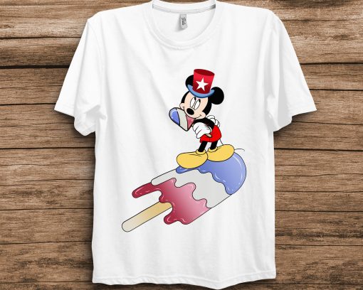 Mickey Mouse Ice Cream 4th Of July Disney Unisex T-Shirt