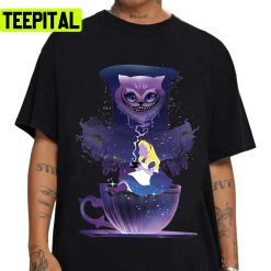 Midnight Tea Alices Adventures In Wonderland Unisex T-Shirt