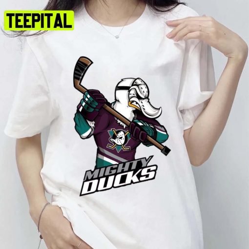 Migti Dak Logos Art The Mighty Ducks Ice Hockey Team Unisex T-Shirt