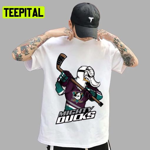 Migti Dak Logos Art The Mighty Ducks Ice Hockey Team Unisex T-Shirt