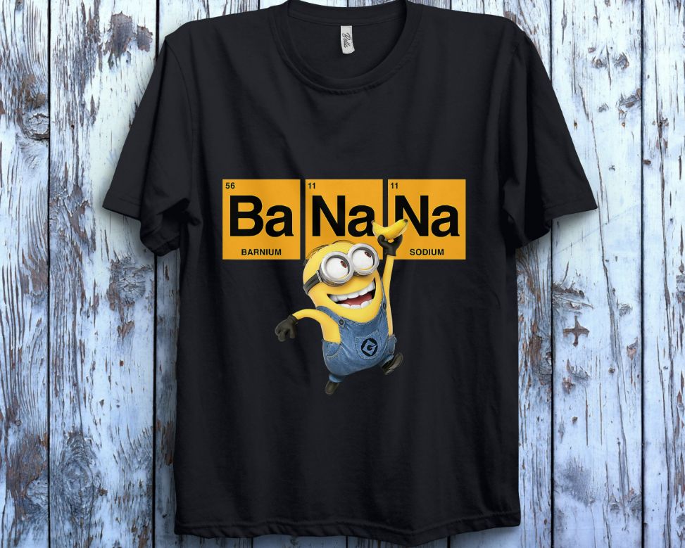 Minions Banana Funny Face Minion Team Unisex Gift T-Shirt