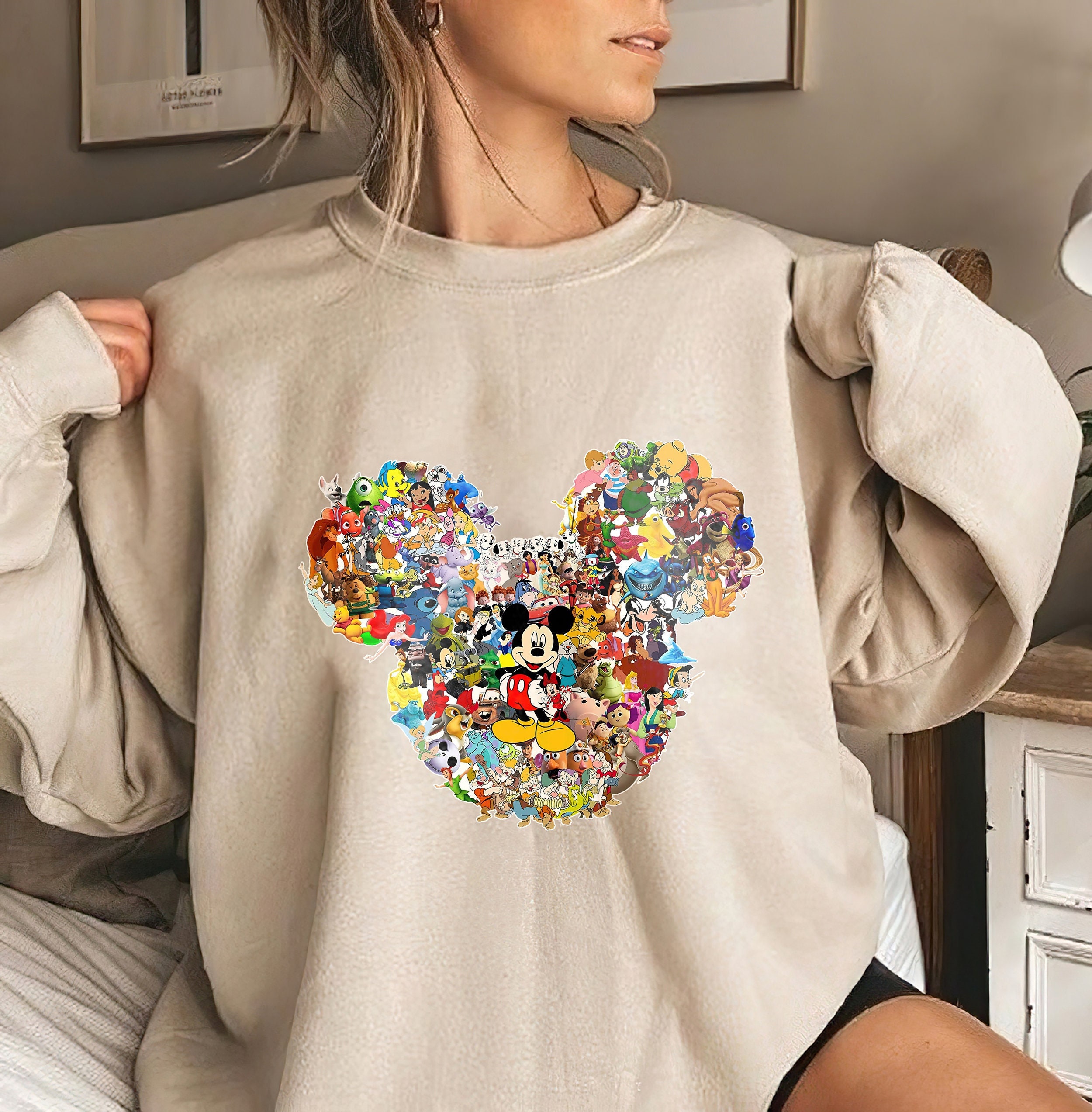 Minnie Mickey Mouse Disney Characters Unisex Sweatshirt