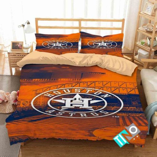 Mlb Houston Astros 1 Logo 3d Bedding Sets