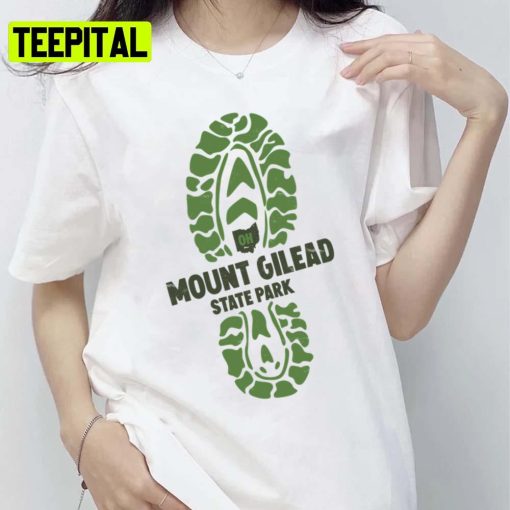 Mount Gilead State Park Ohio Oh Hiking Boot Print Unisex T-Shirt