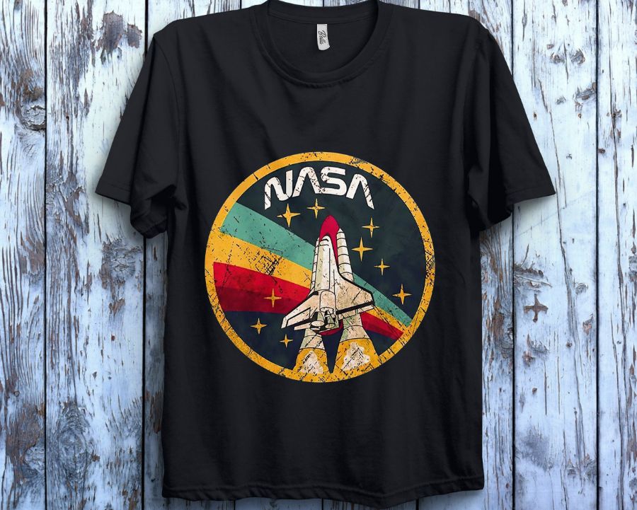 Nasa Flying Logo Vintage Unisex Gift T-Shirt